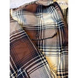 Alpine Design Women Plaid Sherpa Lined Zip Up‎ Jacket Brown Cream Black Sz M NWT thumbnail 4