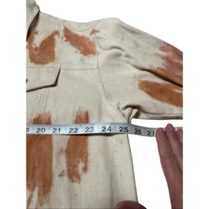 POL Womans Trucker Jacket Rust/Oatmeal Sz S Oversized NWOT thumbnail 4