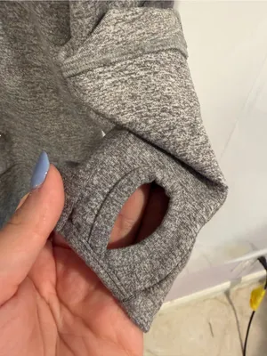 Heavyweight Lululemon Full-Zip Hooded Sweater - Gray thumbnail 4
