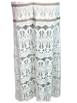 Ecru Split Front Lace Maxi Dress M Cage Spaghetti Straps Prom Beach Wedding thumbnail 11