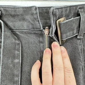 Reformation Size 26 Jeans‎ High & Skinny Erie Dark Wash Denim Belted High Waist thumbnail 8