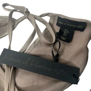 New Women’s House Of Harlow 1960 Silky Tank Midi Dress Size L thumbnail 5