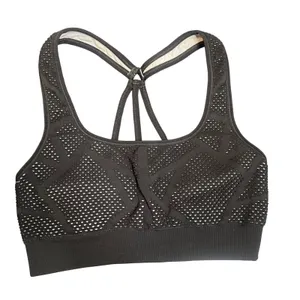 Champion C9 Womens Black Seamless Strappy Racerback Sports Bra Small N9813 thumbnail 1