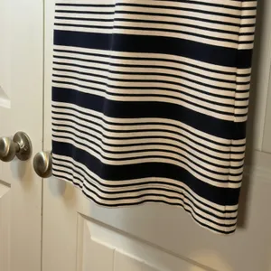 Banana Republic Womens 3/4 Sleeve Navy White Striped Ottoman‎ Rib Sheath Dress 2 thumbnail 7
