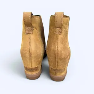 Sorel Joan of Arctic II Chelsea Wedge Boots Women’s 8 Brown Leather Waterproof thumbnail 6