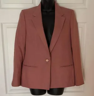Jos. A. Bank Sophisticated Pink linen Blazer with Notched Lapel and Relaxed Fit thumbnail 1