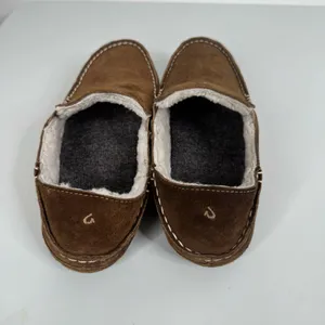 Olukai‎ Women’s Brown Leather Nohea Slippers Size 10 thumbnail 5
