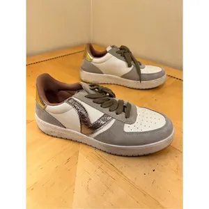 Victoria Madrid Suede & Metallic Beige Cream Sneakers European 39 / US Size 8 thumbnail 2