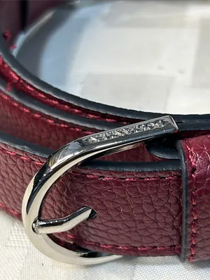 Bostanten maroon
Leather Adjustable Bag Strap with Silver Hardware Red thumbnail 4