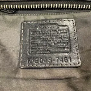 Coach Black Leather Small Soho Baguette Bag‎ Silver Hardware 9541 thumbnail 14