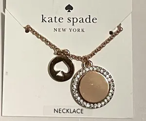 NWT Kate Spade Pave Charm Necklace thumbnail 3