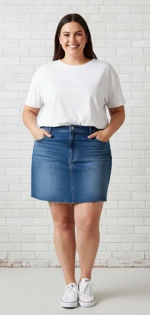 GAP Blue Denim Mini Skirt size 20 thumbnail 1
