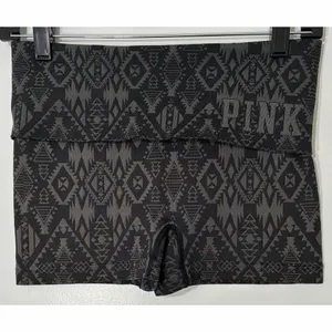 PINK Victoria’s Secret Tribal Print Fold Over Yoga Shortie Shorts thumbnail 4