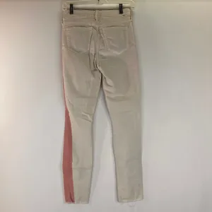 Mother Denim The Looker Ankle Fray So Far Gone White & Pink Jeans Size 25 thumbnail 6