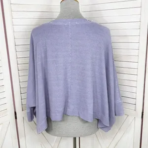 We The Free Thermal‎ Dolman Sleeve Slouchy Crop Shirt Lavender Purple XS thumbnail 4