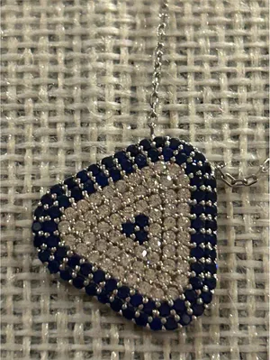 Lot a780 925 sterling silver pendant chain necklace thumbnail 1