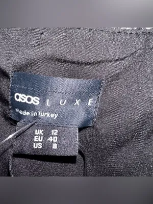 ASOS LUXE Curve Bouclé Corset Skater Mini Dress Size 8 NWT thumbnail 4
