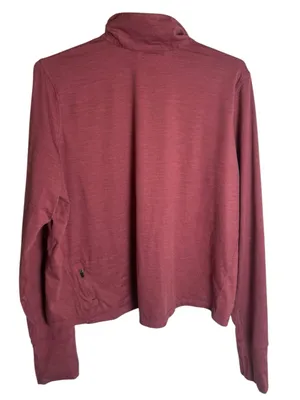 VUORI 1/2 Zip Crescent Rose Long Sleeve Pullover Top L thumbnail 3