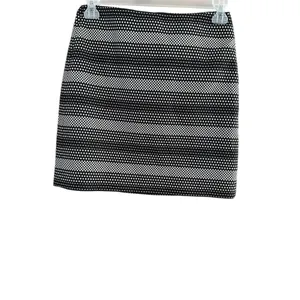 Loft Black and White Pencil Skirt Size 4 thumbnail 2