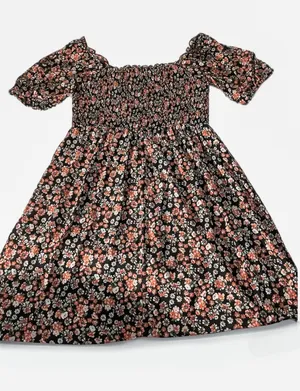 SirenLily Maternity Black Floral Mini Dress thumbnail 1