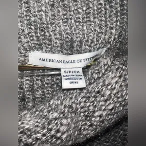 American Eagle Gray Marled Knit Sweater NWT Size‎ Small thumbnail 5