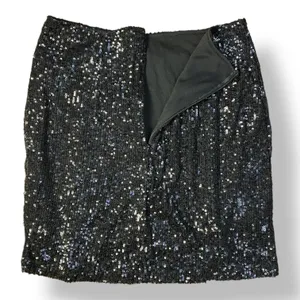 Love on‎ a Hanger Sequined Mini Skirt Juniors Size 7 Black Party thumbnail 6