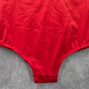 Red‎ Crisscross Strings Bikini Bottoms Swimsuit High Rise Swimwear Medium thumbnail 4
