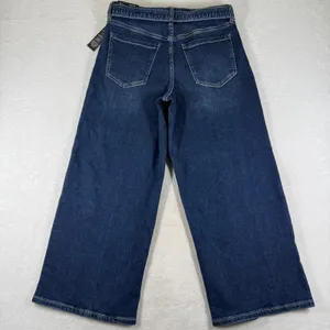 Liverpool Los Angeles Wide Leg Crop Belted Jeans Dark Wash Size 10/30 New thumbnail 13