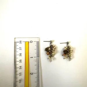 Coldwater Creek pearly cluster earrings thumbnail 4