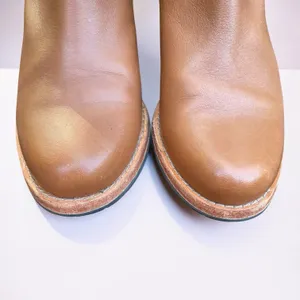 Old Money Clarks Clarkdale Dawn Tan Leather Chelsea Block Heel Ankle Boots 7M thumbnail 13