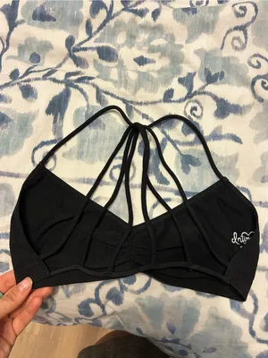 Intimately free people black strappy back bralette thumbnail 4