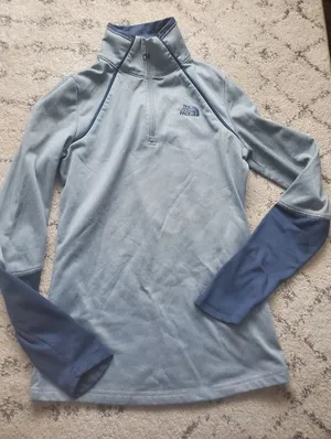 The North Face 1/4 zip in gray size XS women's fits girls size 10-12 wor… thumbnail 1