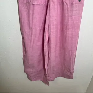 Nicobar Women's Size XS‎ Serene Pant Lilac Purple Wide Leg Gathered 100% Cotton thumbnail 8