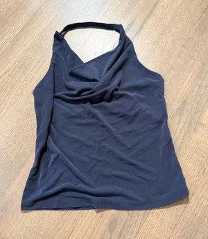 Anthropologie Cowl Neck Halter Top Size XS thumbnail 1