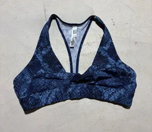 Victoria’s Secret pink ultimate Navy Blue Sports Bralette lightly lined large thumbnail 1