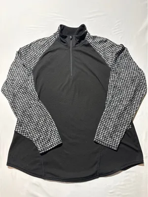 Athletic Works XL Black Soot Half-Zip Performance Pullover thumbnail 1