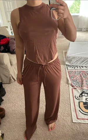 Zara flowy pants & top set. S thumbnail 2