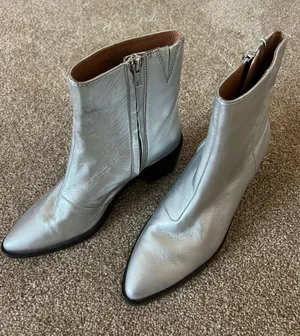 Silver madewell boots thumbnail 1