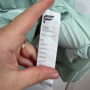 Fabletics mint green lightweight full zip pocket hooded windbreaker jacket XXL‎ thumbnail 6