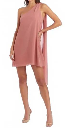 New!‎ Amanda Uprichard Elisa Dress Small Sienna Chiffon Draped Mini Cocktail thumbnail 1