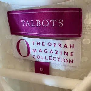 Talbots‎ The Oprah Magazine Collection Textured Pin Tuck Button Front Size 12 thumbnail 4