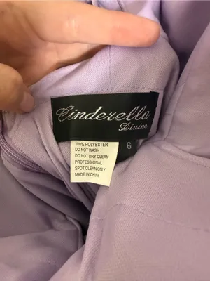 Cinderella Divine Ladivine 7483 Lavender Purple Satin Corset Maxi Dress Size 6 thumbnail 6