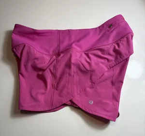 lululemon Run Speed‎ Short Pow Pink Lined Running Shorts Size 6 thumbnail 1