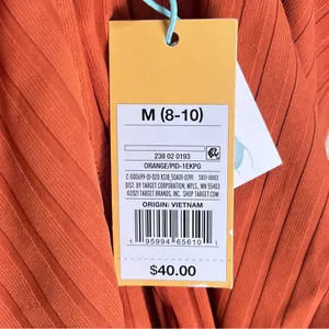 Flawed NWT One-Piece Swimsuit Orange‎ Kona Sol sz medium 8-10 bathing suit thumbnail 9