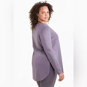 Mono B NWT Side Slit Tee dark purple size 1X thumbnail 2