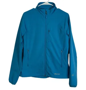 Marmot M3 Softshell Women’s Tempo Light Blue Jacket Sz M Water Repel Breathable thumbnail 1