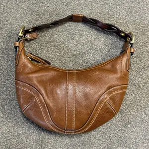 Rare Vintage Coach Tobacco Brown Leather Soho 10042 Leather Shoulder Bag Y2K thumbnail 1