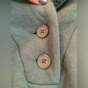 American Eagle Womens M Pullover Long Sleeve Shawl Collar Sweatshirt Green thumbnail 5