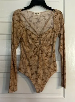 Open Wdit Snake Skin Bodysuit thumbnail 1