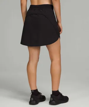 Lululemon hotty hot high rise skirt black size 6 thumbnail 2